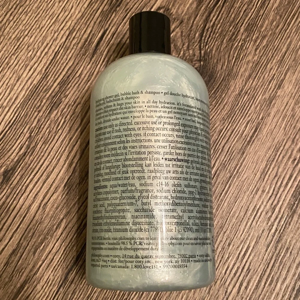 NEW Philosophy Snow Angel Shampoo Shower Gel & Bubble Bath 16 oz.